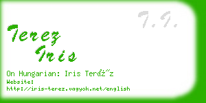 terez iris business card